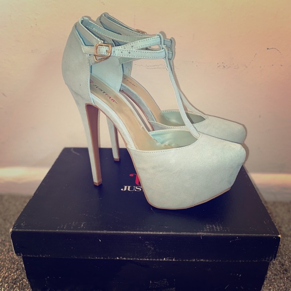 JustFab Shoes - Just Fab “Lillie” Heels Mint Color Size 8.5